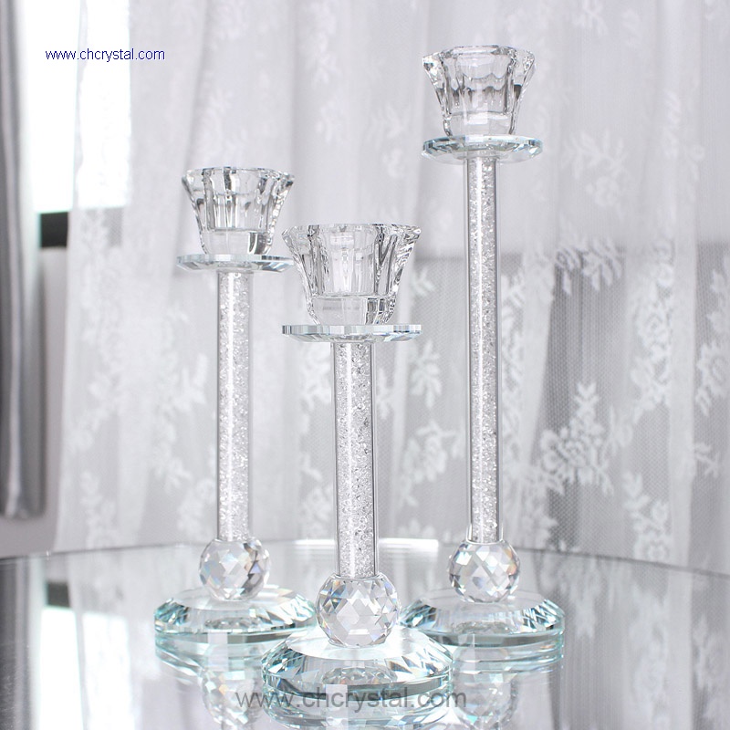crystal candleholder set