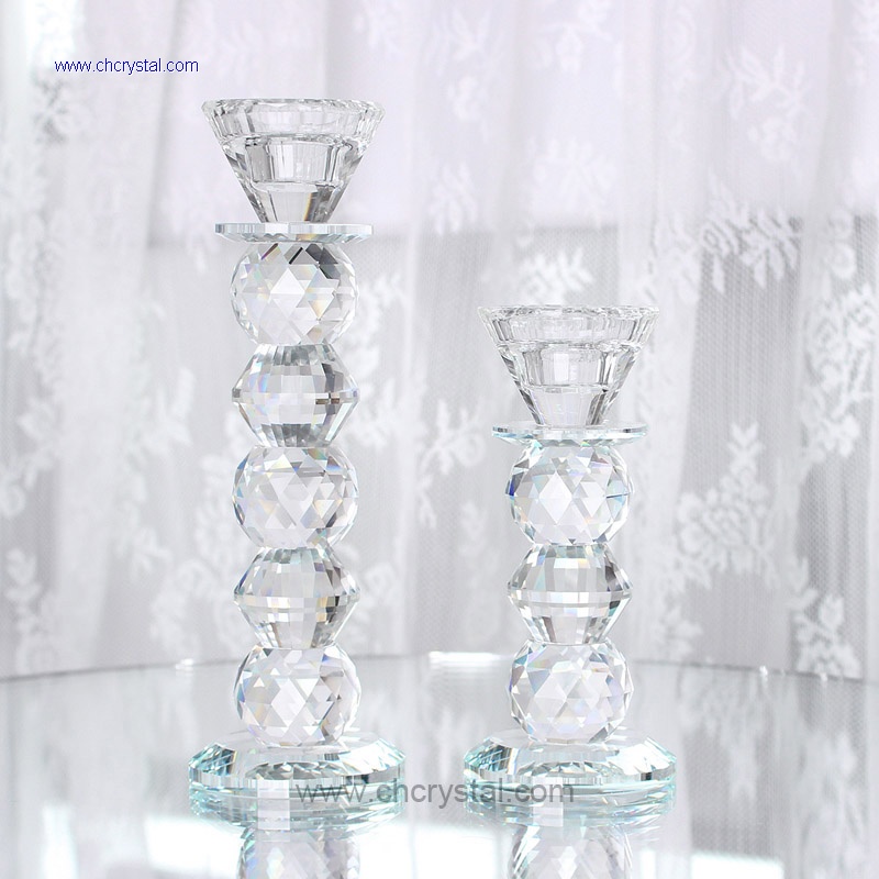 crystal candleholder set