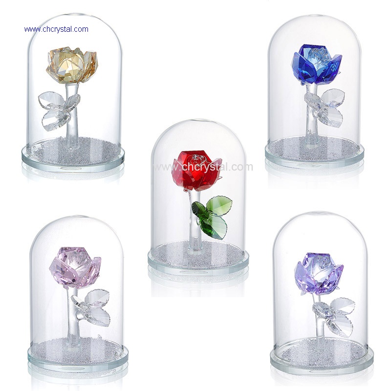 crystal flower gift set