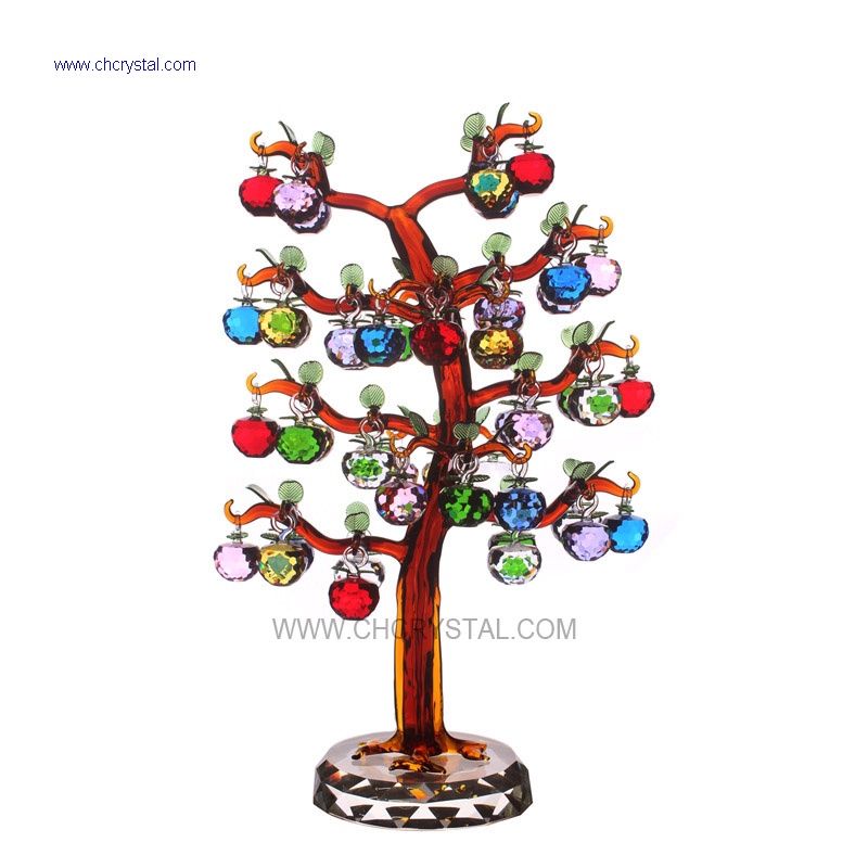 crystal apple tree with48pcs apples