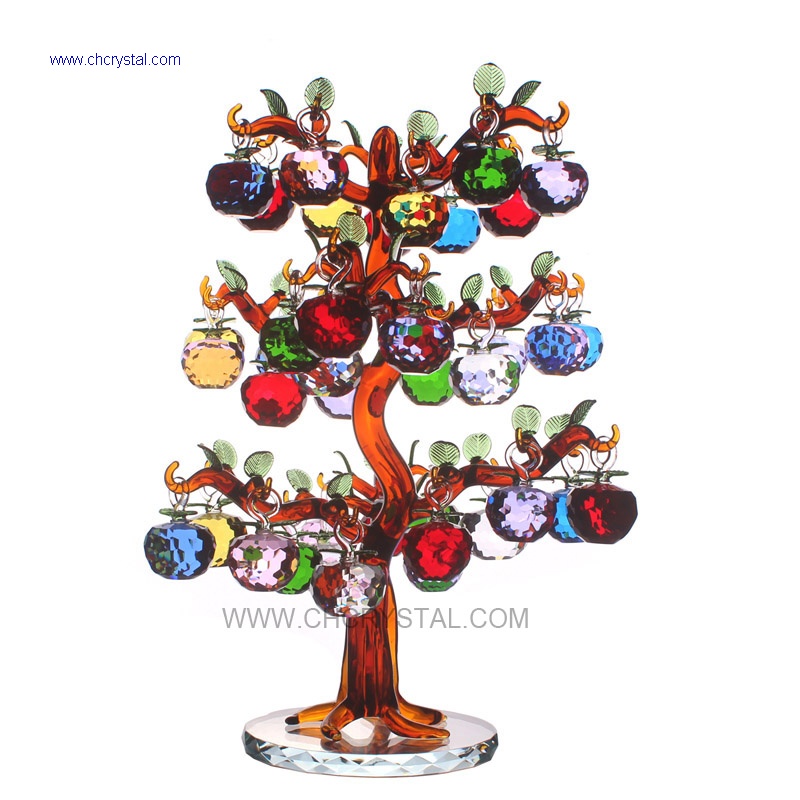 crystal apple tree with 40pcs apples