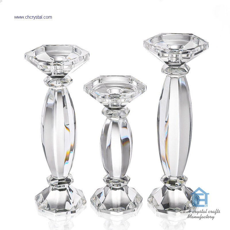 crystal tealight candleholder set