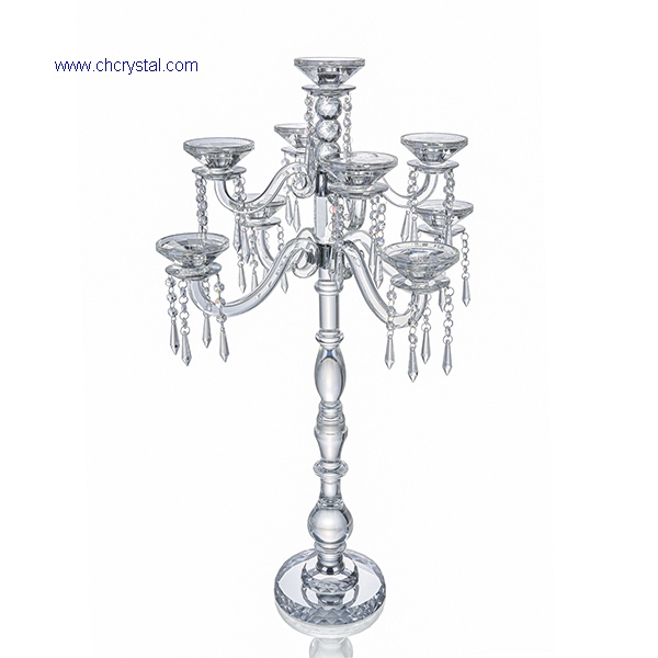 9 arms crytsal candelabra