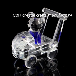 crystal baby carriage gift