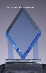 crystal trophy and award