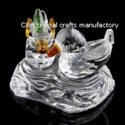 crystal mandarin duck animal figurines