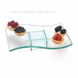 glass cookie plate