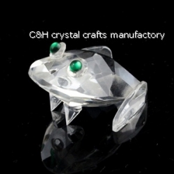 crystal frog animal figurines