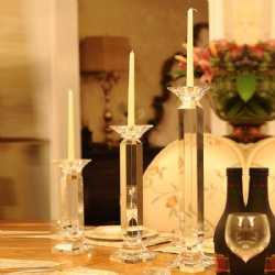 crystal candle stick candle holder