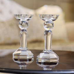 crystal candlestick candleholder