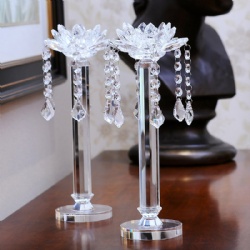 crystal tealight candleholder set