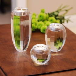 crystal tealight candleholder set