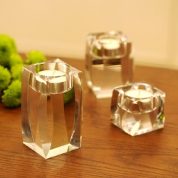 crystal tealight candleholder set