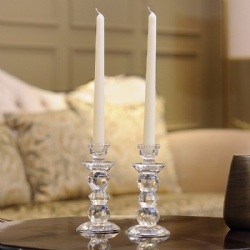 crystal candlestick candleholder set