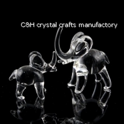 crystal elephant animal figurines