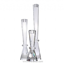 crystal candlestick candleholder set