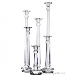 crystal candlestick candleholder set