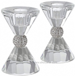 crystal candlestick candleholder set