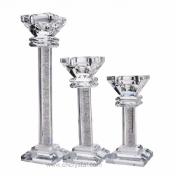 crystal candleholder set