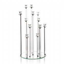 12 arms crystal candelabra