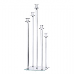 5 arms crystal candelabra