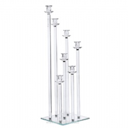 7 arms crystal candelabra