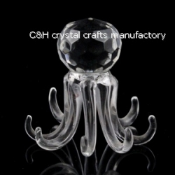 crystal octopus animal figurines