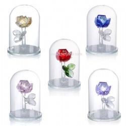 crystal flower gift set