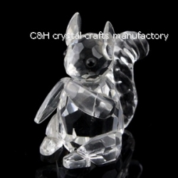crystal squirrel animal figurines