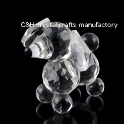 crystal dog animal figurines