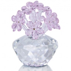 crystal pink flower gift