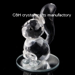 crystal squirrel animal figurines