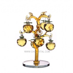 crystal apple tree with 8pcs apples
