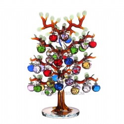 crystal apple tree with 46pcs apples