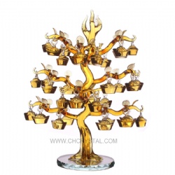 crystal gold ingot tree with 36pcs gold ingots