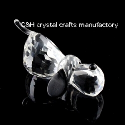 crystal dog animal figurines