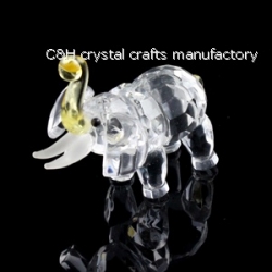 crystal elephant animal figurines