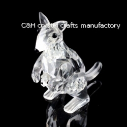 crystal kangaroo animal figurines
