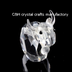 crystal cow animal figurines