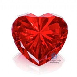 crystal heart-shpaed diamond