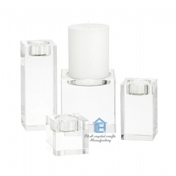 crystal candleholder set