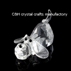 crystal dog animal figurines