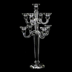 9 arms crystal candelabra wedding decoration