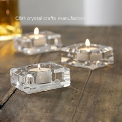 crystal tealight candle holder