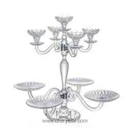 5arms crystal candelabra with cake stand