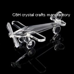 crystal small airplane model gift