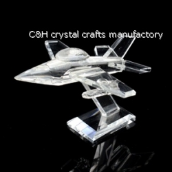 crystal small airplane model gift