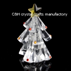 crystal small christmas tree model gift