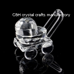 crystal baby carriage gift