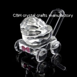 crystal baby carriage gift